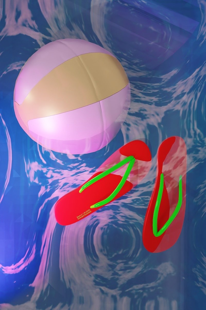jacuzzi flip flop print